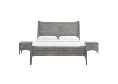 Image for Gray Georgia 3 Piece Queen Bedroom Set