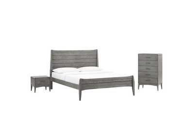 Image for Gray Georgia 3 Piece King Bedroom Set