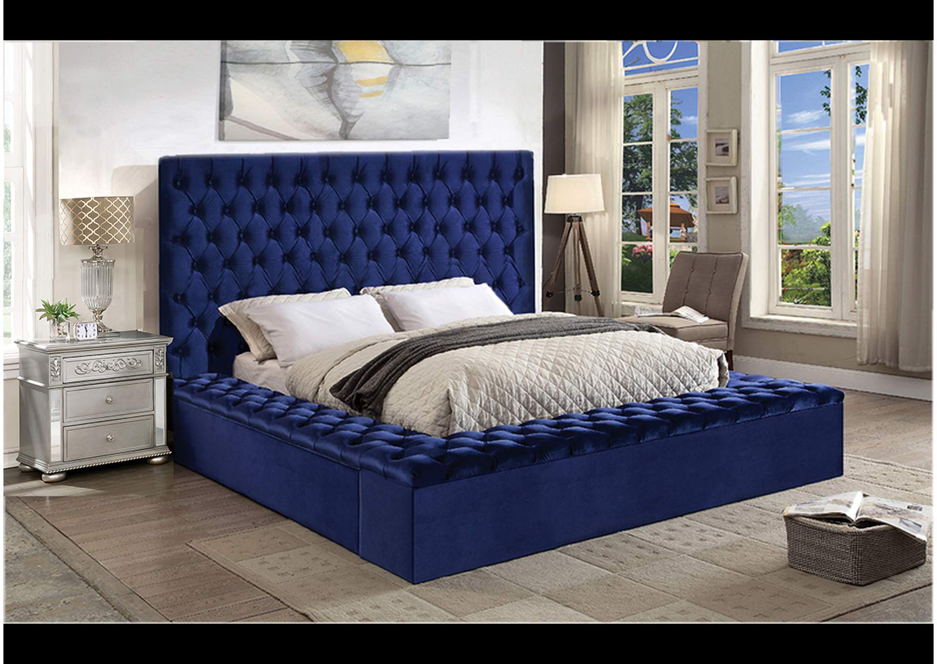 Blue Queen Bed,Nationwide