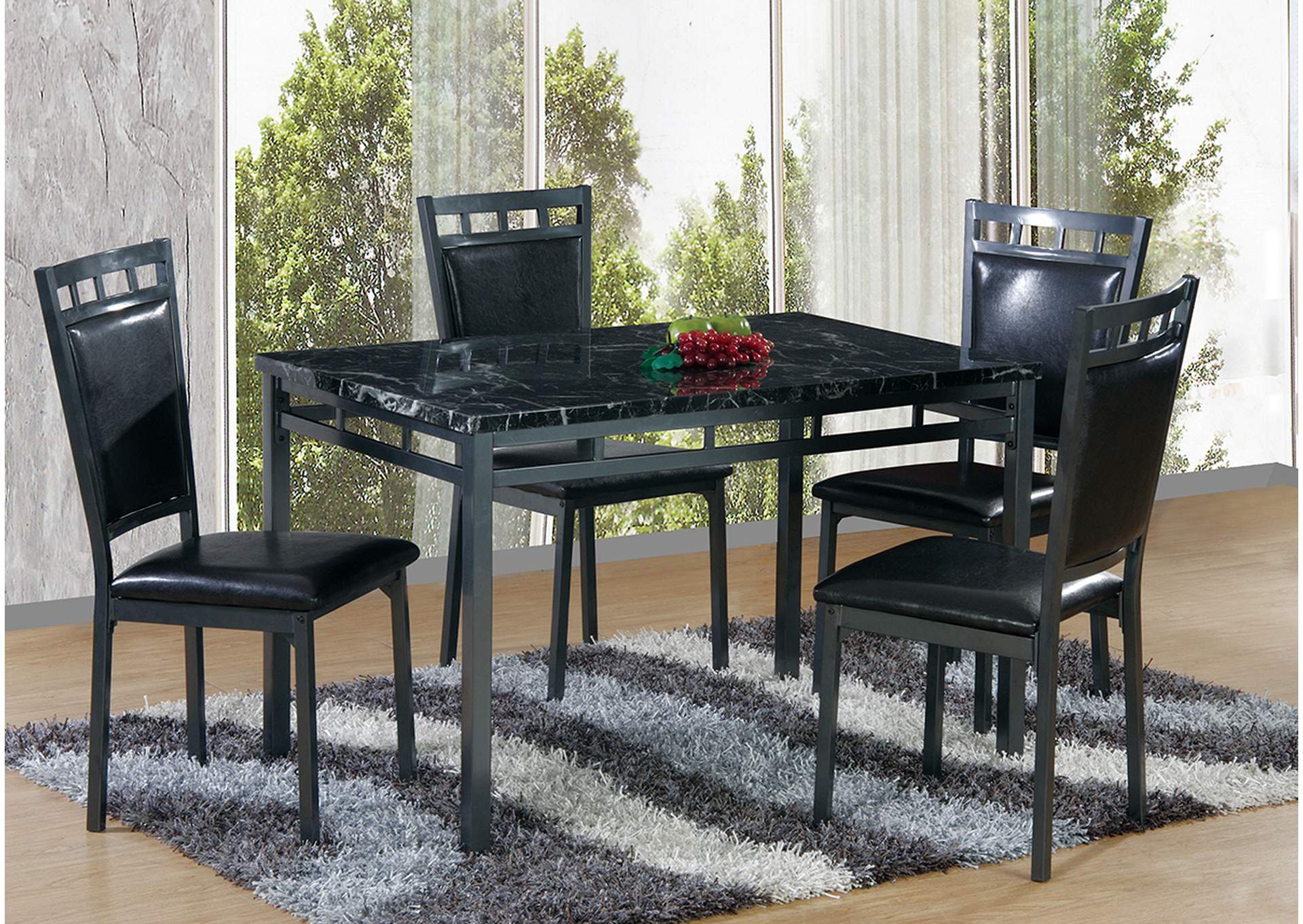 D797 Table and 4 Side Chairs,Nationwide