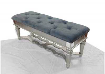 Silver Accent Bench
