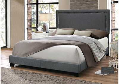 Image for Gray Woodgrain Full Bed