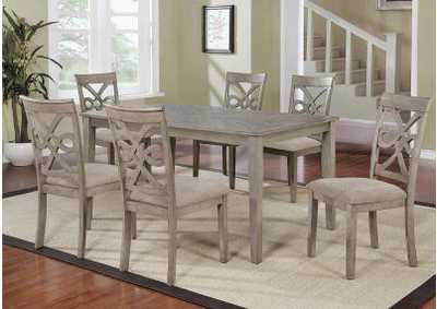 Image for Sand 7 Piece Dining Set w/ 6 Chairs