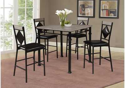 Image for D370 Pub Table and 4 Pub Chairs