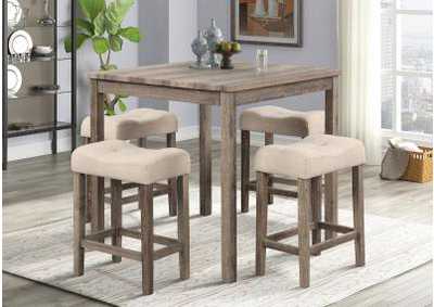 Image for D385 Pub Table and 4 Pub Chairs