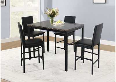 Image for D394 Pub Table and 4 Pub Chairs