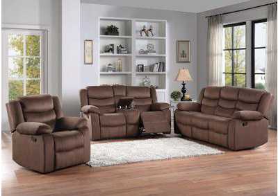Image for Brown Reclining Loveseat