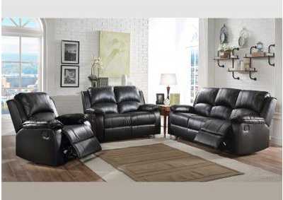 Image for Black Reclining Sofa