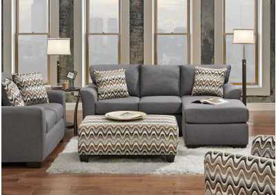 Image for Grey Accent Ottoman