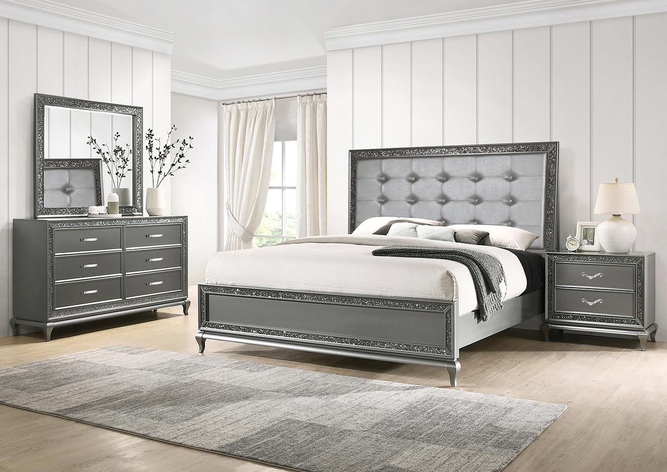 Park Imperial Pewter Twin Bed,New Classic