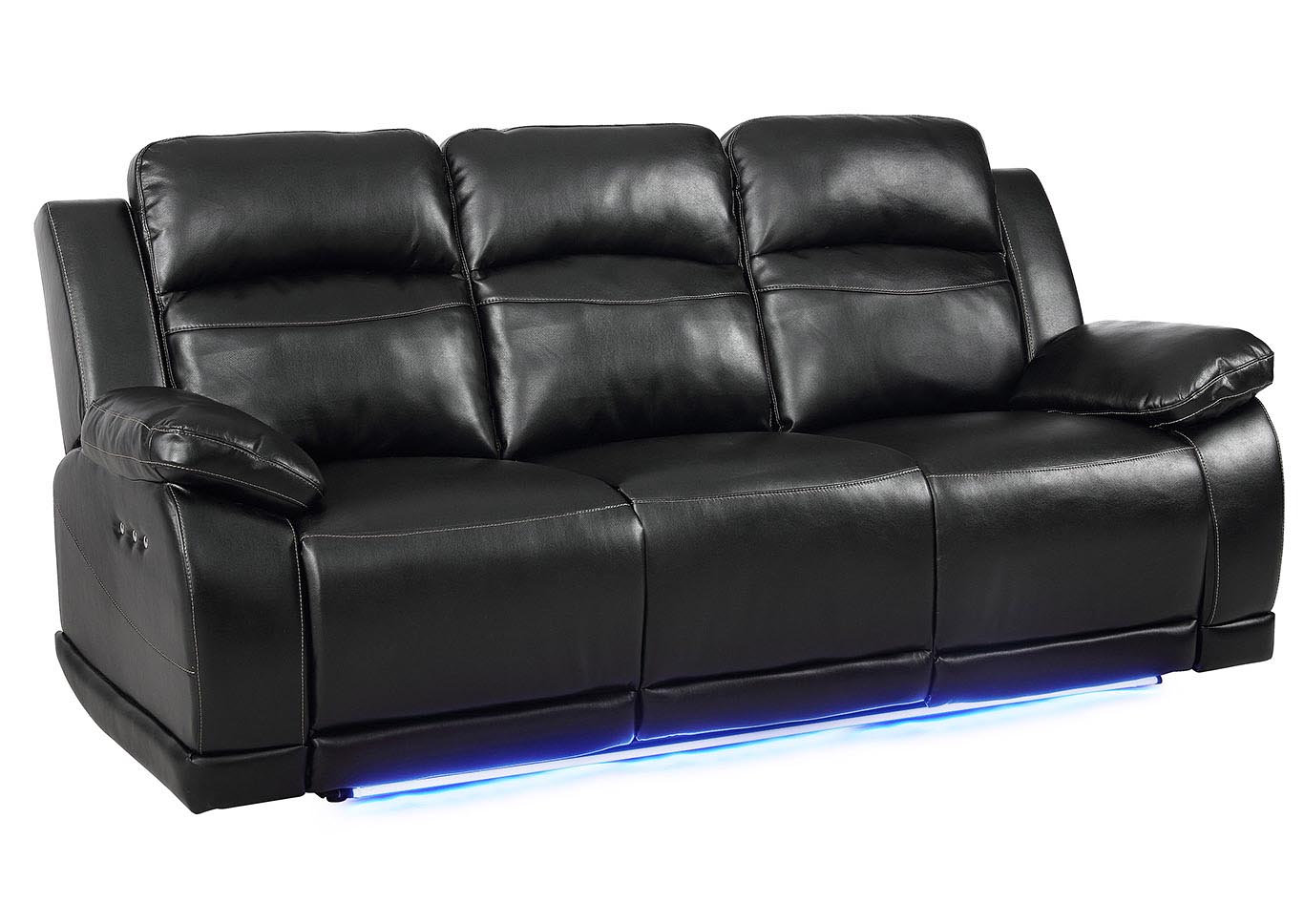 Vega Black Sofa w/Power,New Classic