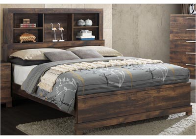 Image for Campbell Wooden Bookcase Panel Queen Bed