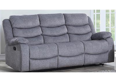 Granada Gray Dual Recliner Sofa w/Power Footrest