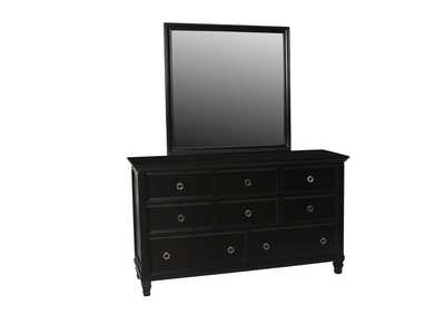 Tamarack Black Dresser and Mirror
