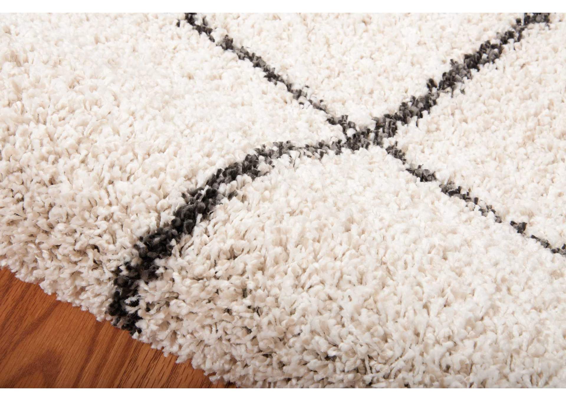 Nourison Brisbane BRI03 White and Black 8'x10' Rug,Nourison