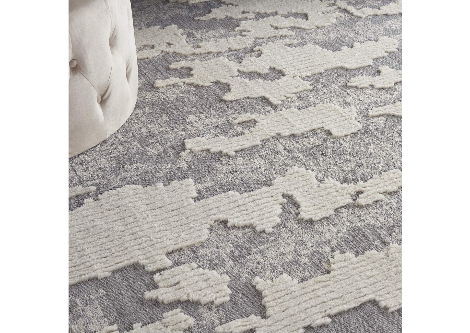Nourison Zermatt 9' x 12' Ivory Neutral Area Rug,Nourison