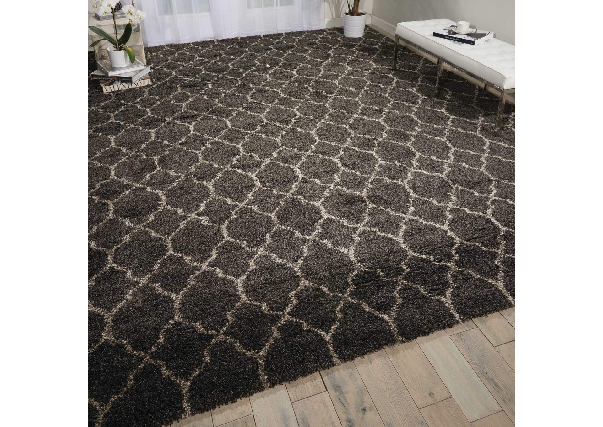 Nourison Amore AMOR2 Black 10'x13' Rug,Nourison