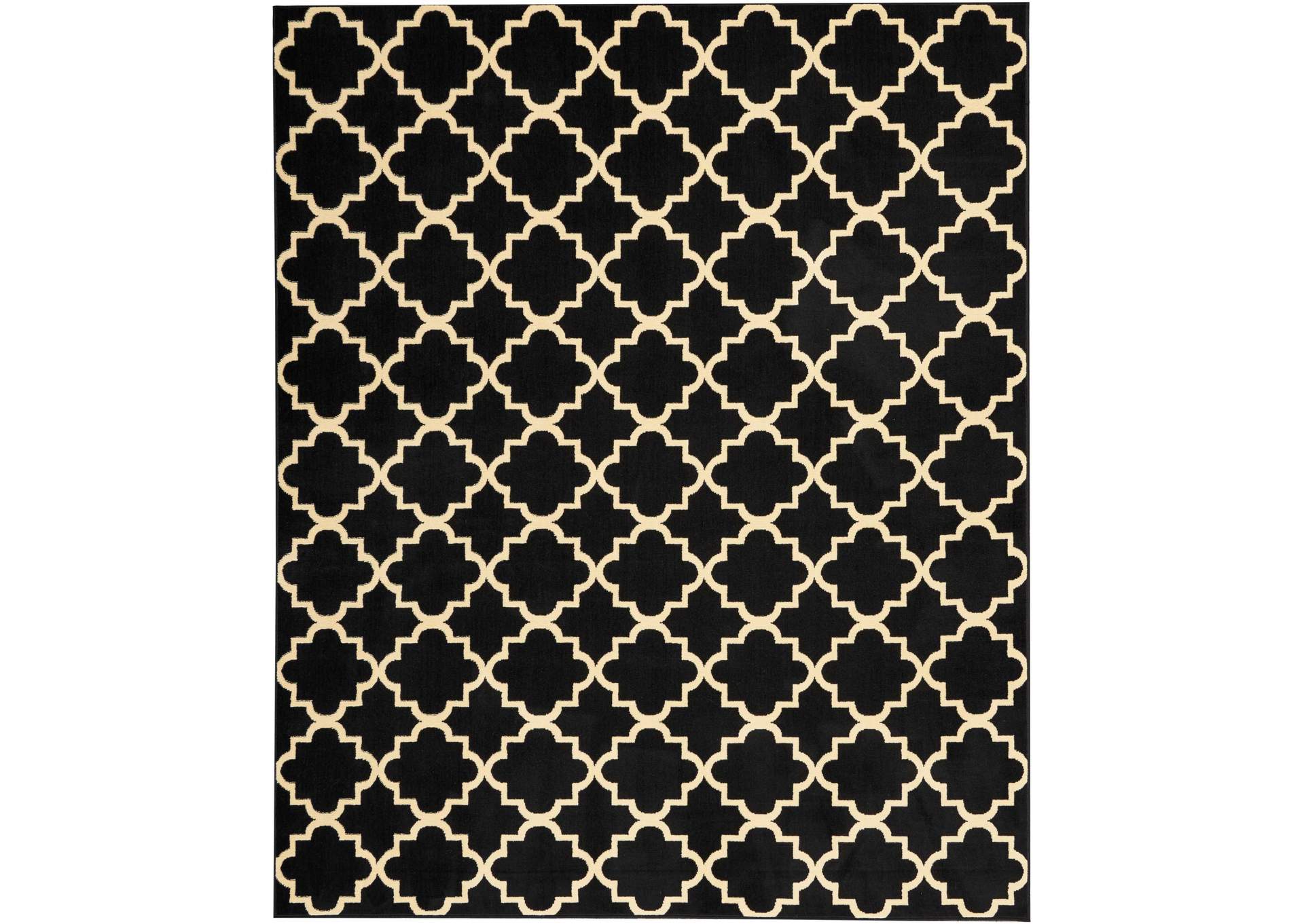Nourison Grafix GRF08 Black 8'x10' Large Rug,Nourison