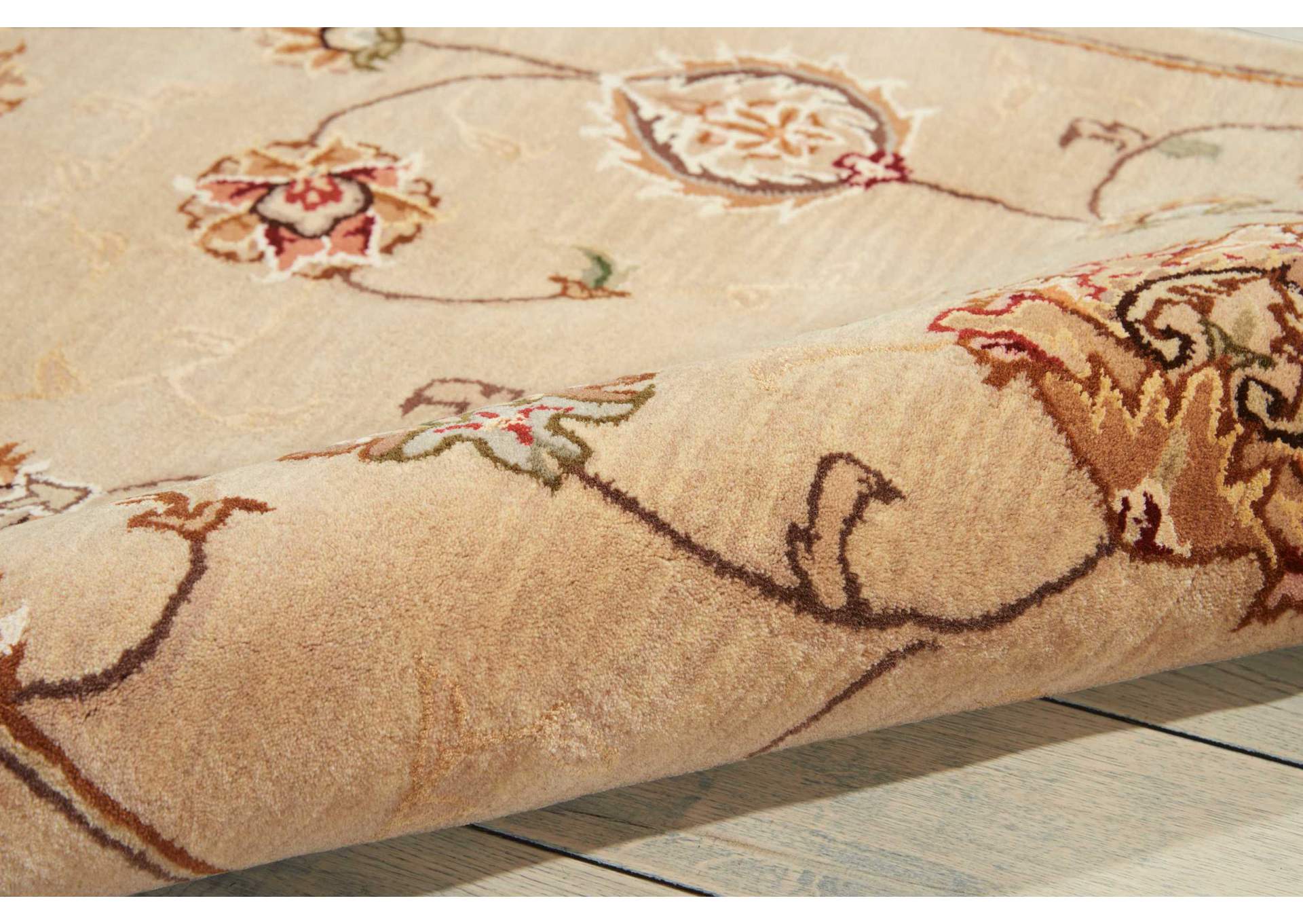 Nourison 2000 2360 Beige 8' Runner Area Rug,Nourison