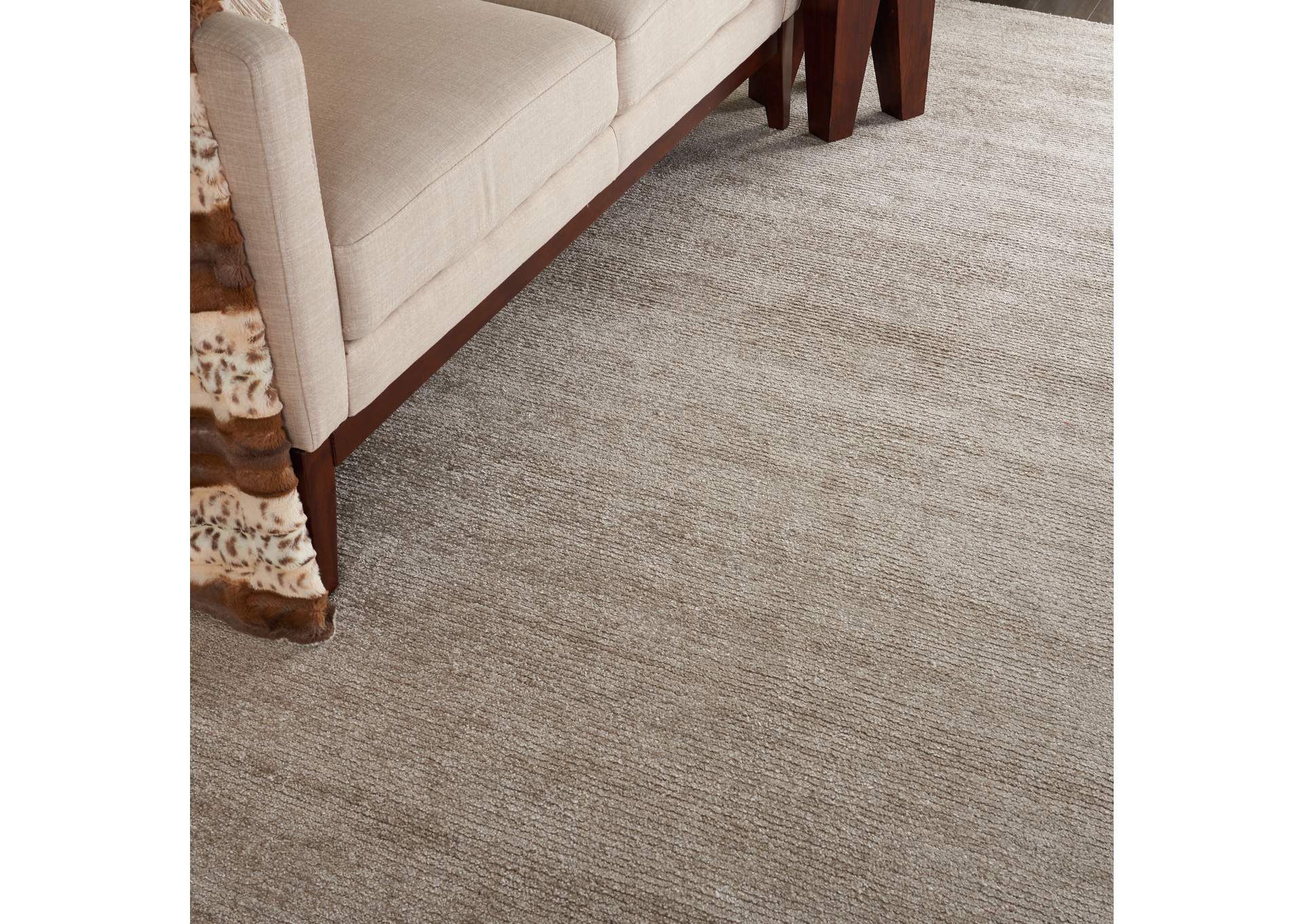 Nourison Weston WES01 Taupe 8'x11' Oversized Textured Rug,Nourison