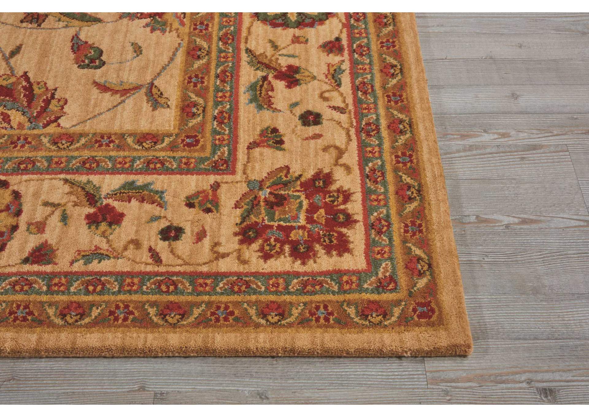 Nourison Living Treasures LI04 Beige and Red 8'x11' Rug,Nourison