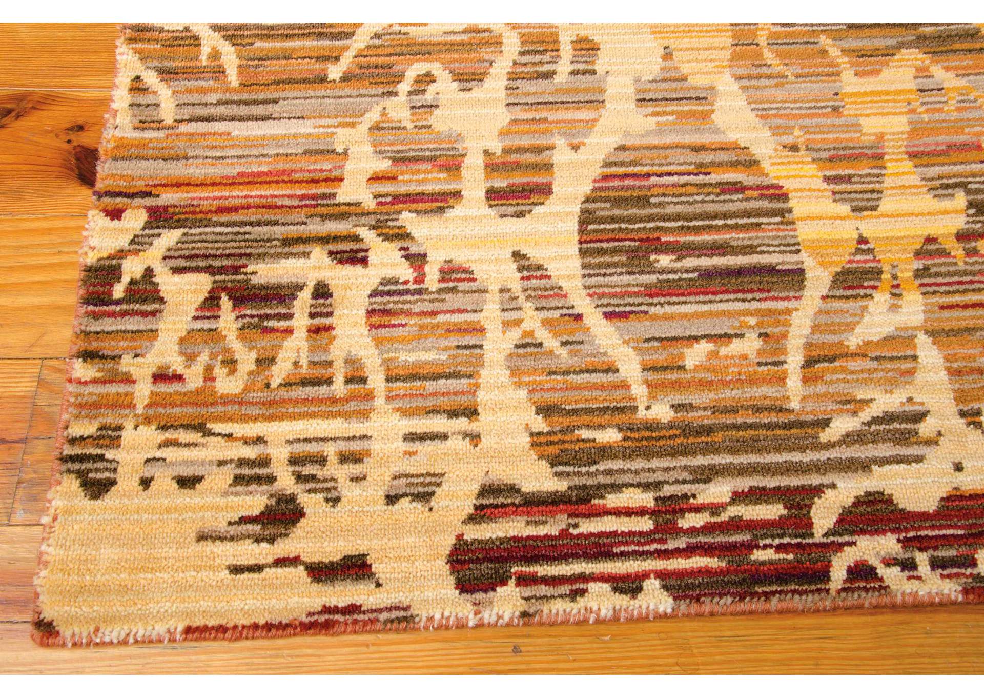 Nourison Rhapsody RH001 Orange 5'x8' Area Rug,Nourison