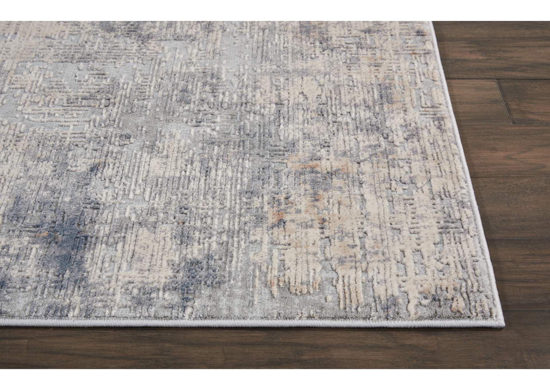 Nourison Rustic Textures RUS01 Grey and Beige 8'x11' Oversized Rug,Nourison