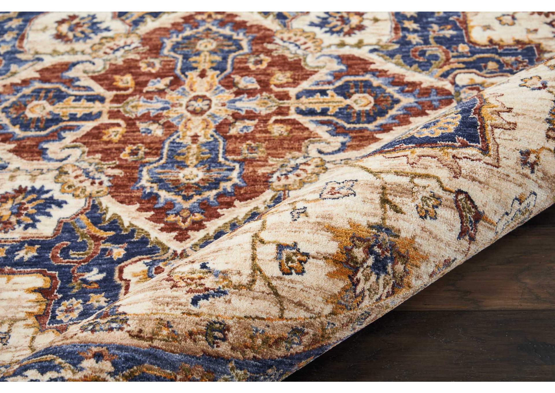 Nourison Lagos LAG01 Multicolor 5' Round Area Rug,Nourison