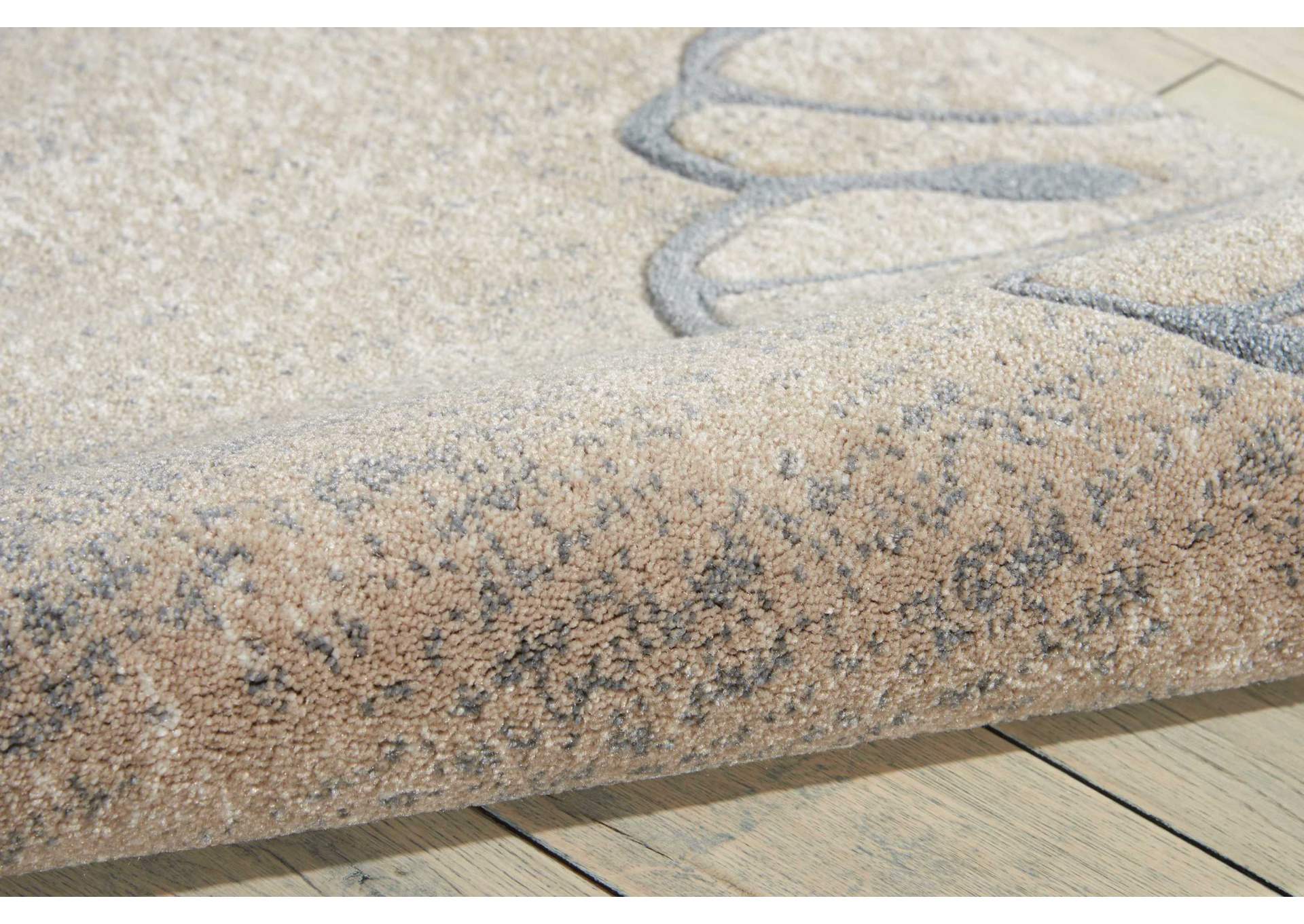 Nourison Maxell MAE04 Beige 8' Runner Hallway Rug,Nourison