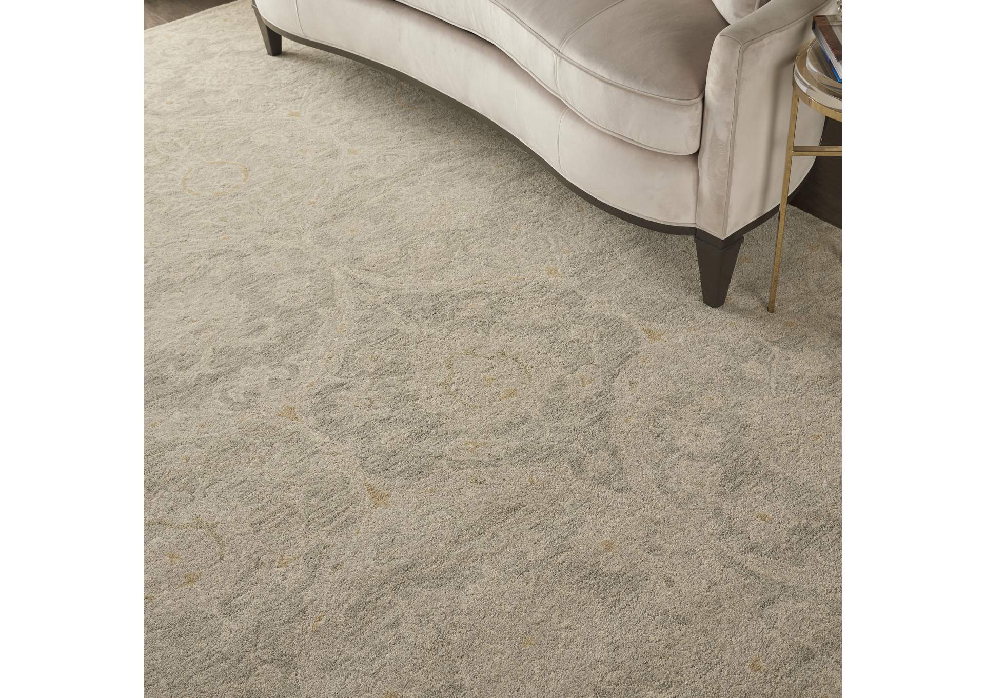 Nourison Jazmine JAZ03 Grey 8'x10' Large Wool Rug,Nourison