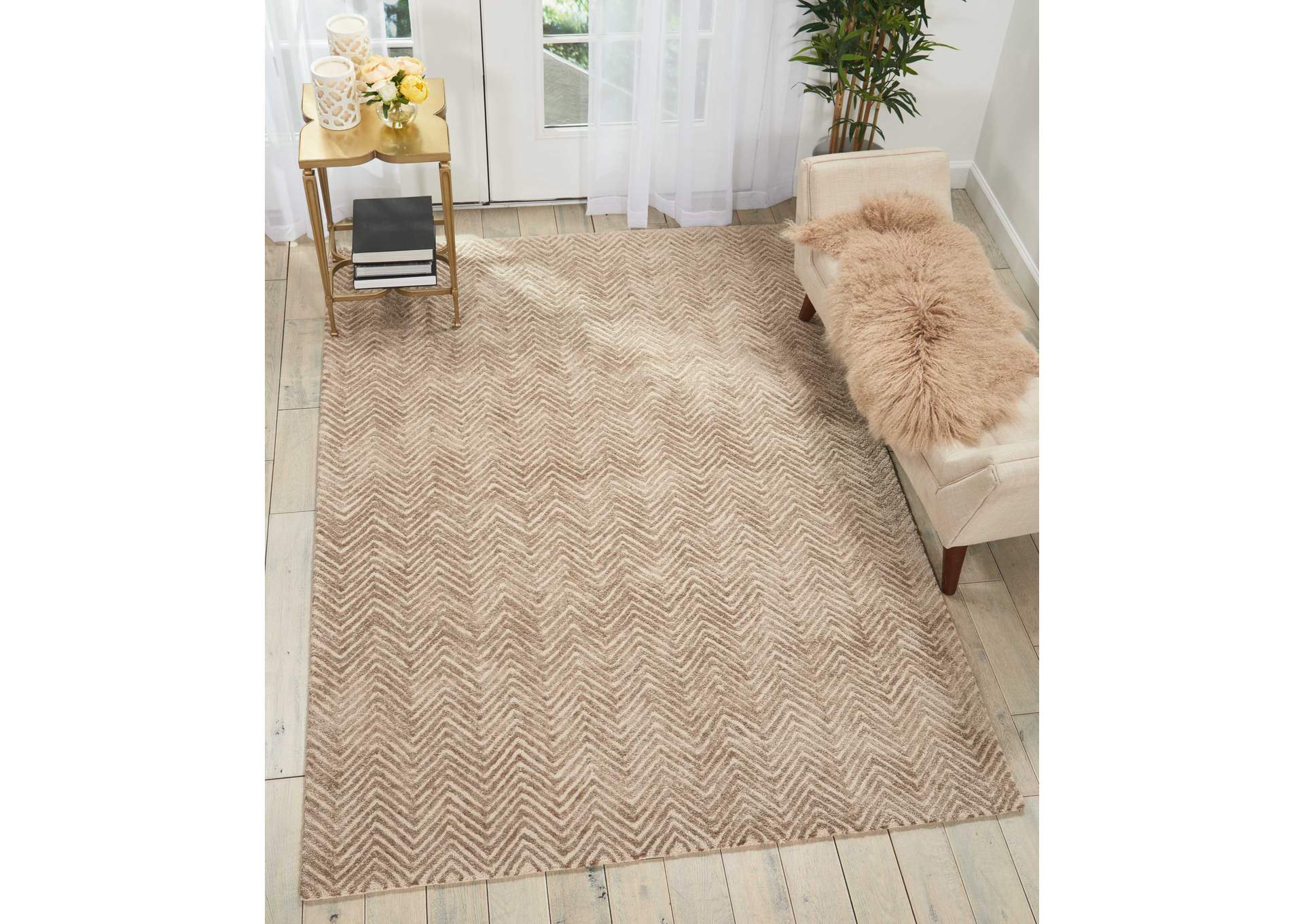 Nourison Deco Mod DEC03 Taupe 10'x13' Oversized Rug,Nourison