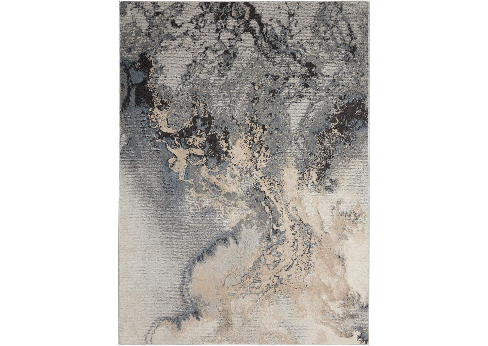Nourison Maxell MAE08 Grey 5'x7' Area Rug,Nourison