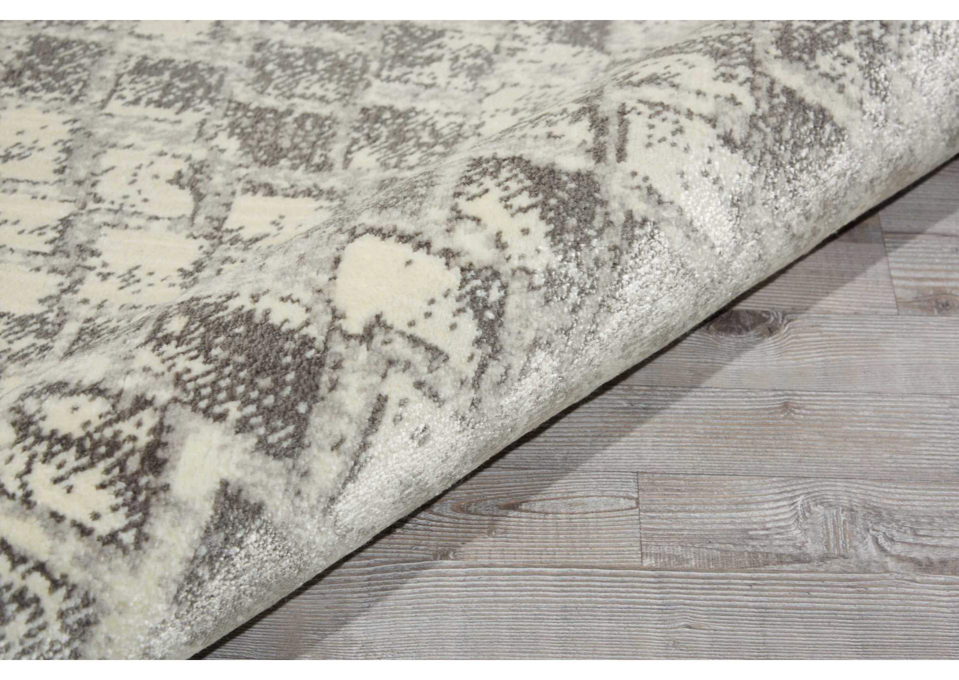 Nourison Twilight TWI08 Beige 8' Round Large Rug,Nourison