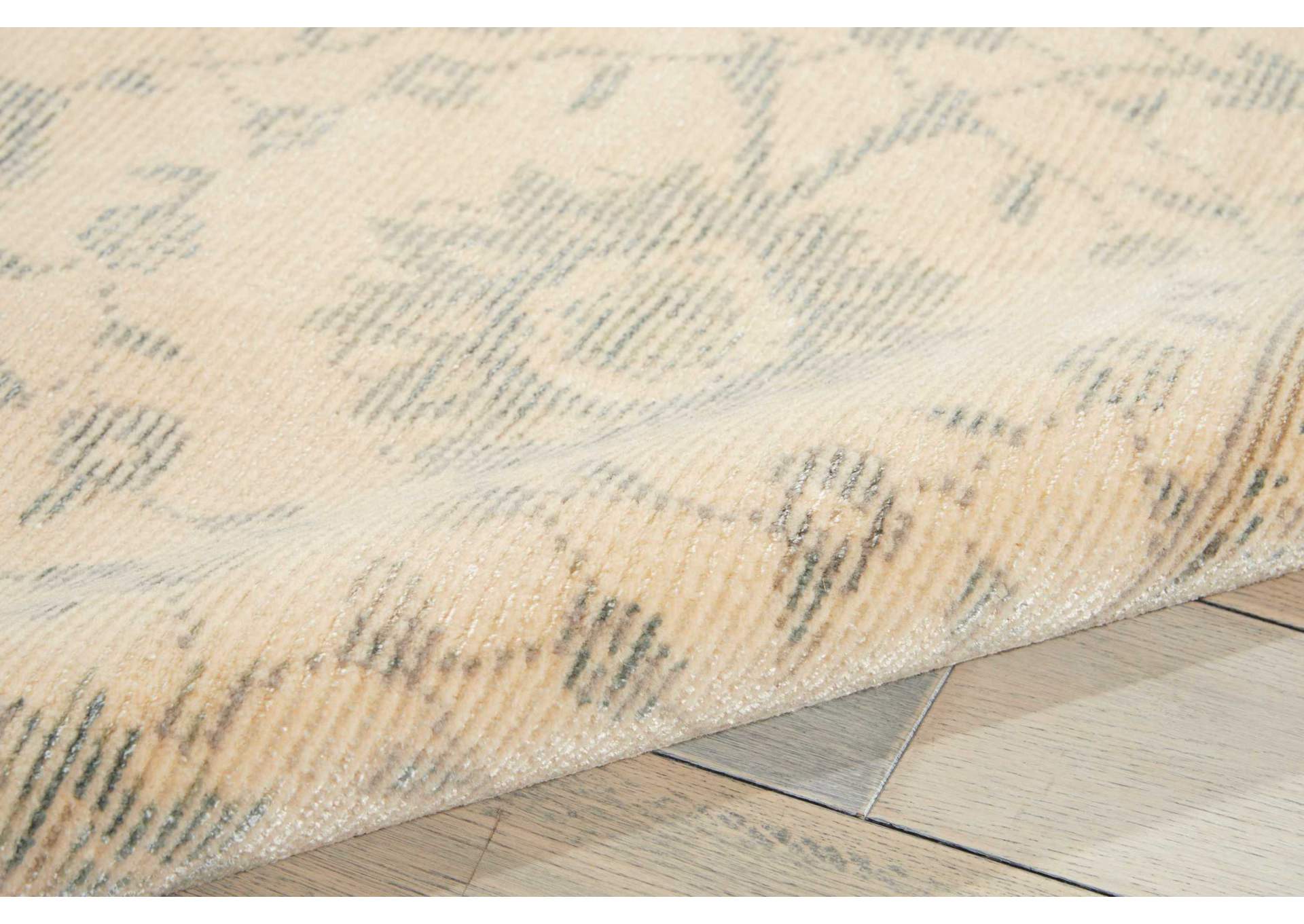 Nourison Luminance LUM06 Beige 8' Runner Hallway Rug,Nourison