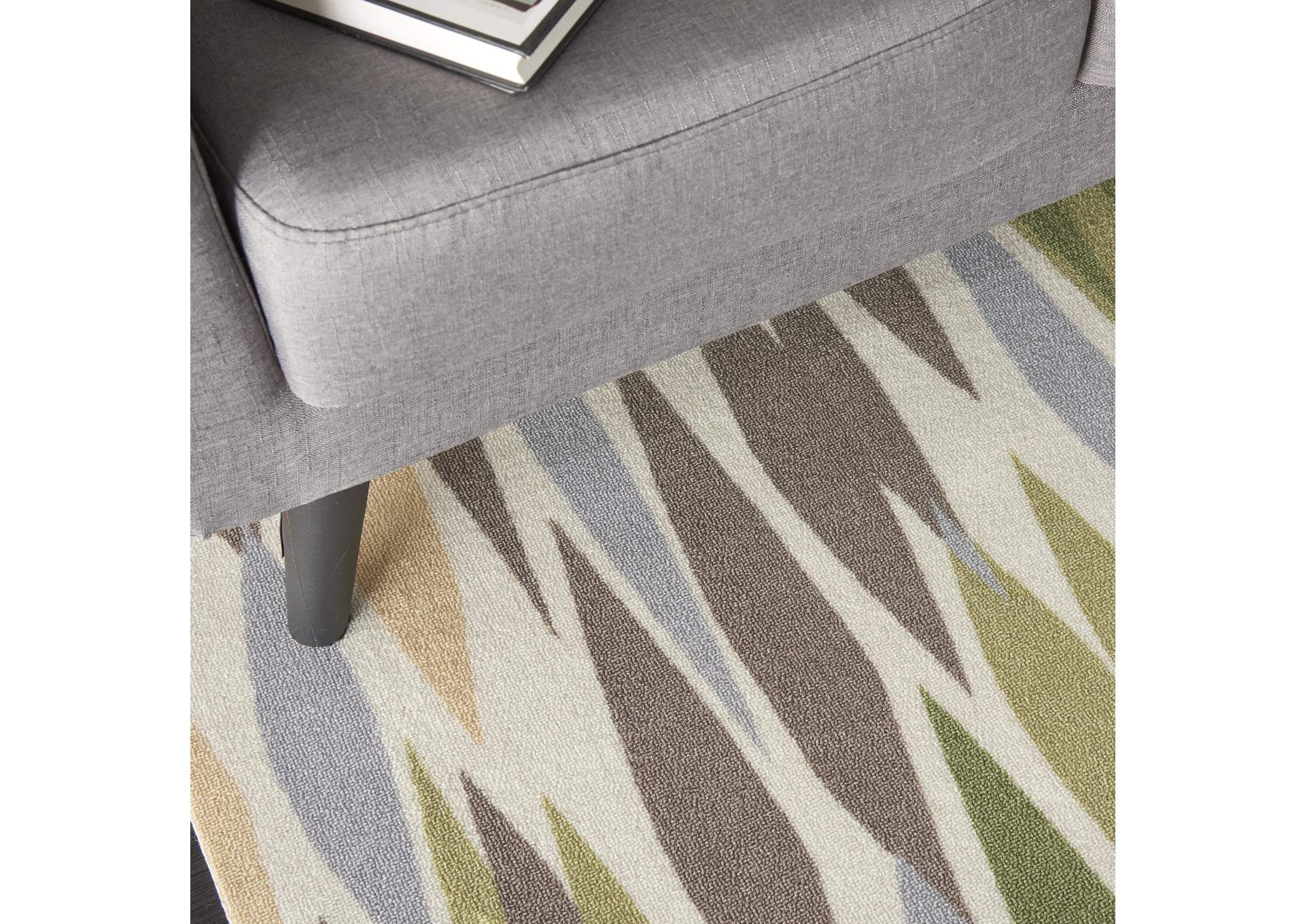 Nourison Sun N Shade SND01 Purple 4'x6' Area Rug,Nourison