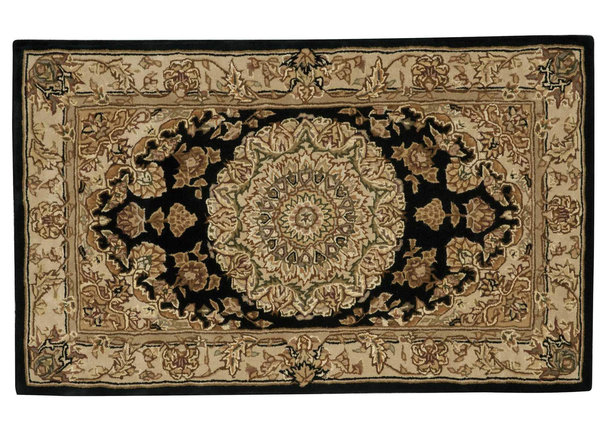 Nourison 2000 2233 Black 3'x5' Area Rug,Nourison