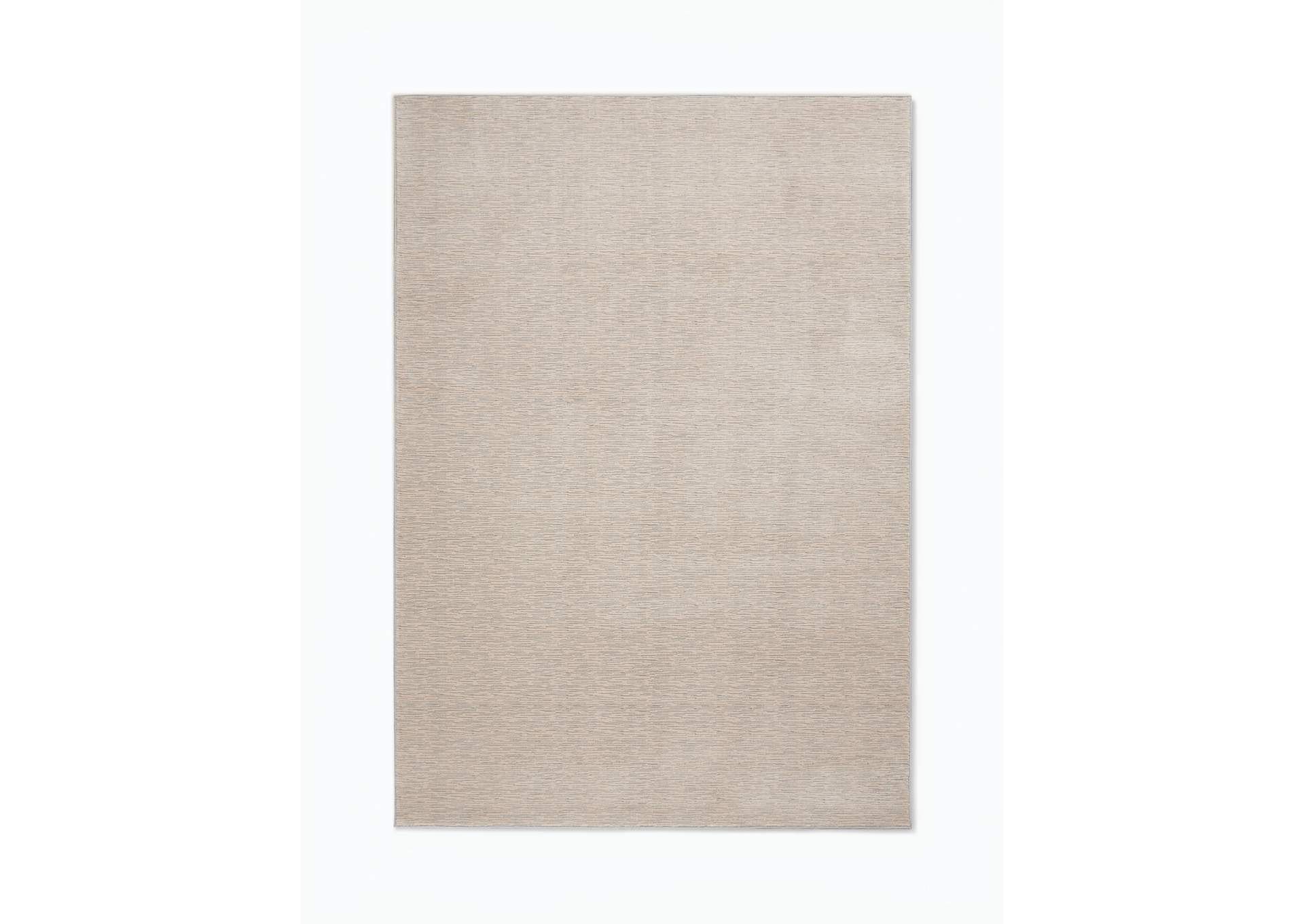Calvin Klein Jackson CK781 Ivory 9'x13' Oversized Striated Rug,Nourison