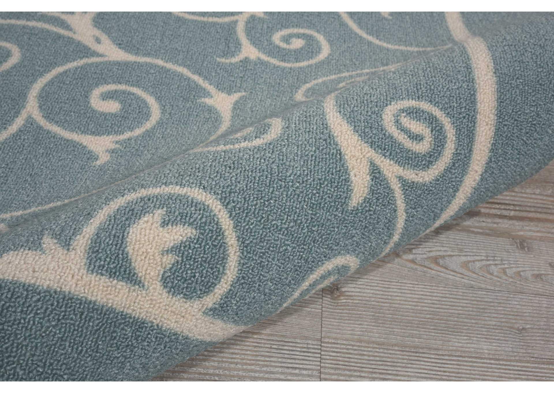Nourison Home & Garden RS019 Blue 4'x6' Area Rug,Nourison