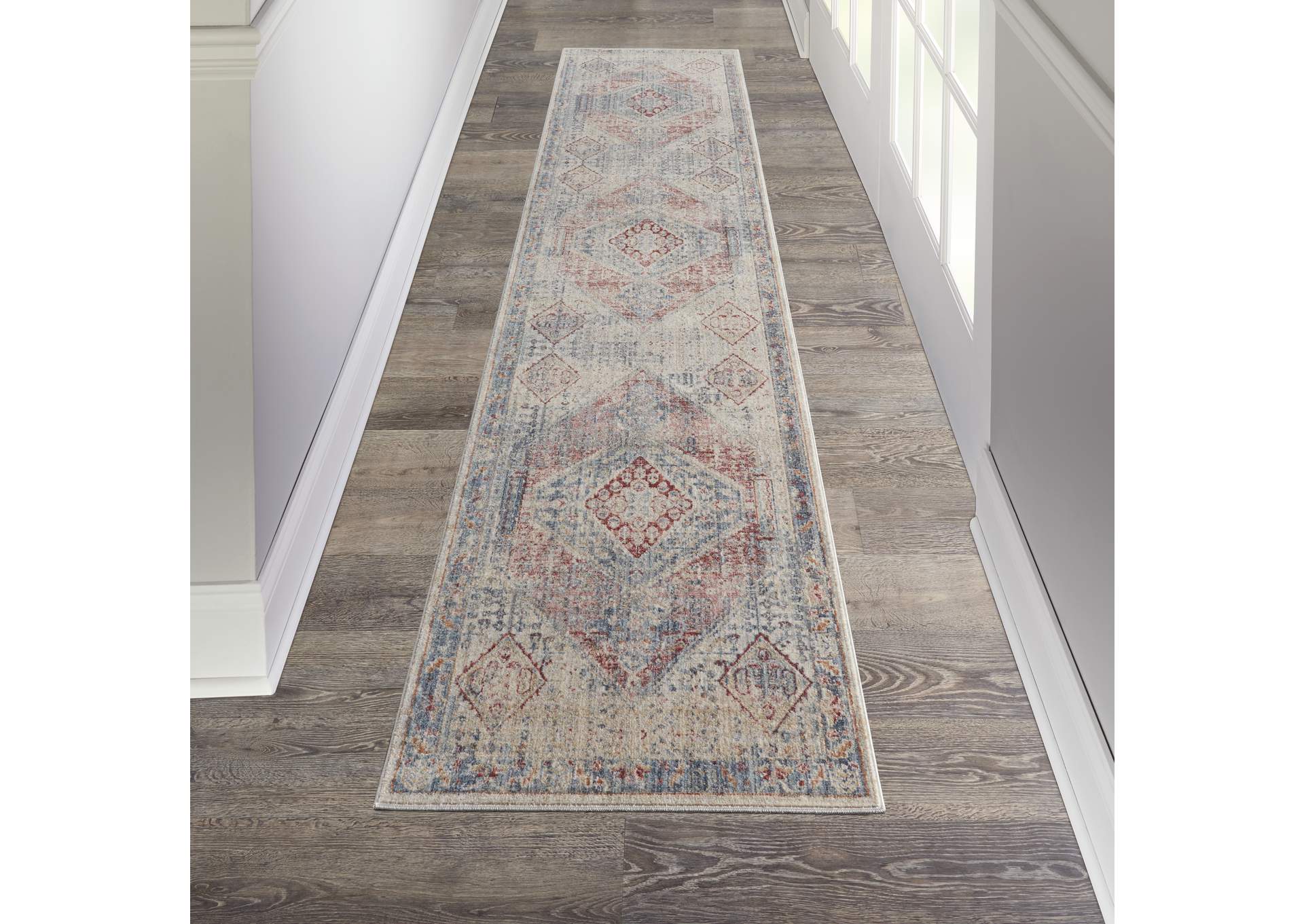 Nourison Homestead 8' Runner Traditional Area Rug,Nourison