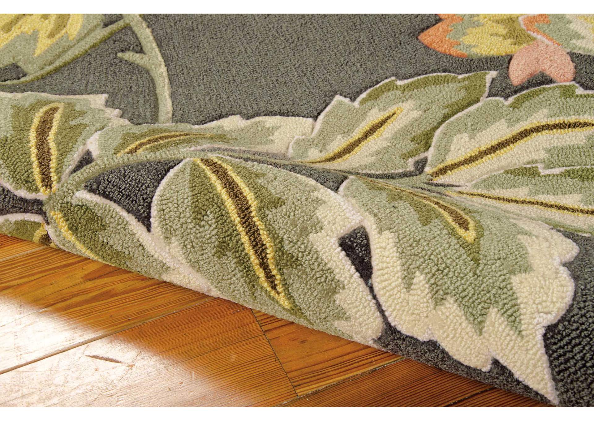 Nourison Fantasy FA11 Grey 4'x6' Area Rug,Nourison