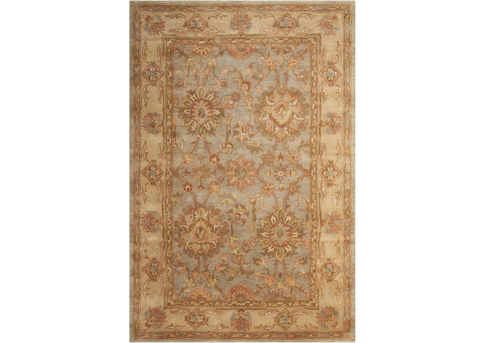 Nourison Jaipur JA19 Blue Multicolor 4'x6' Area Rug,Nourison