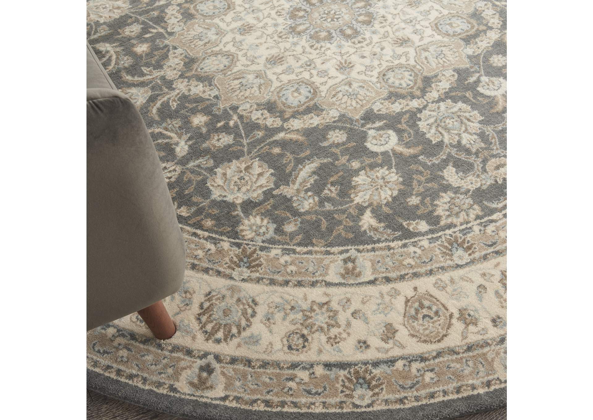 Nourison Living Treasures 8' Round Area Rug,Nourison