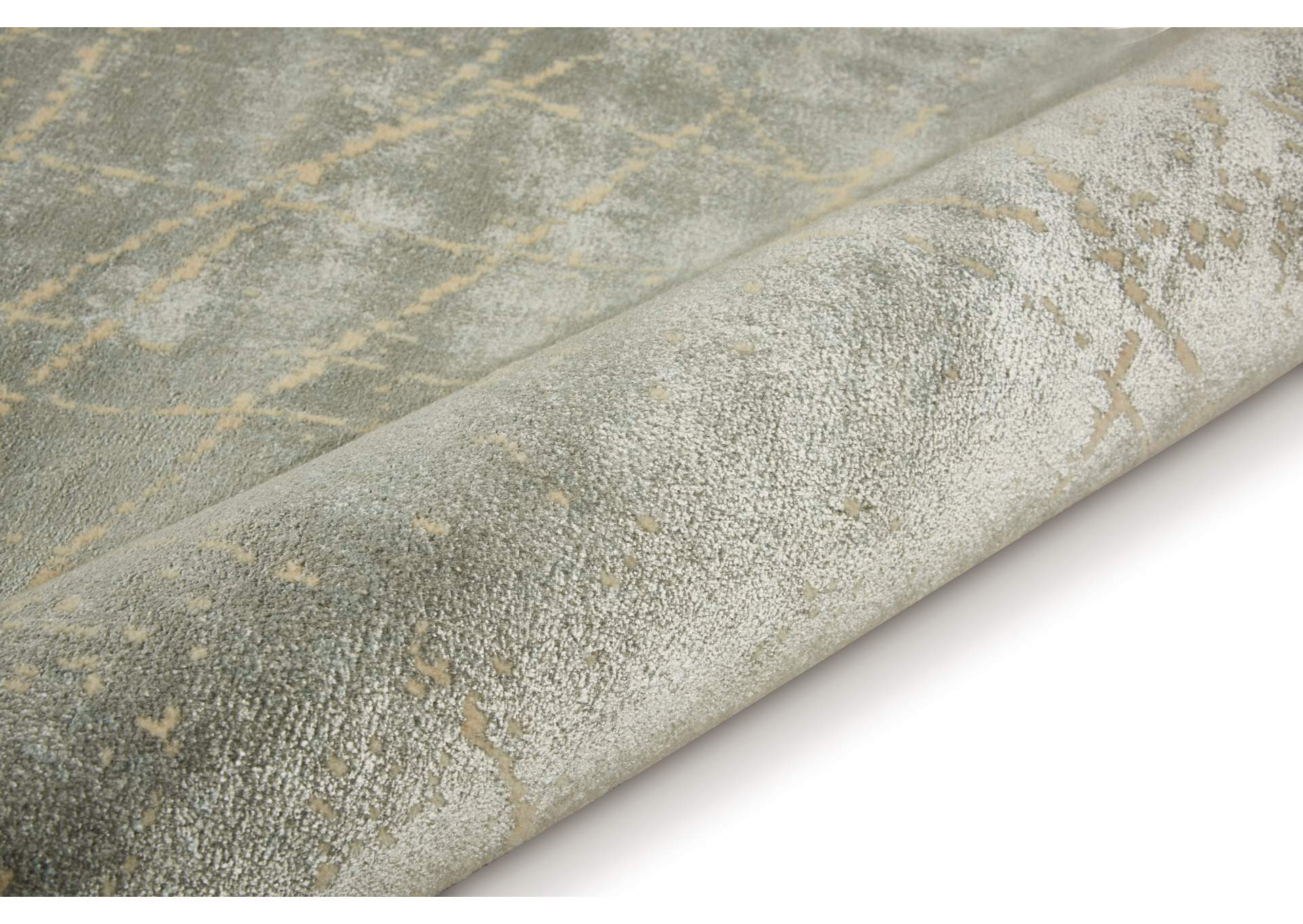 Calvin Klein Home Maya MAY05 Mercury 8' Runner Hallway Rug,Nourison