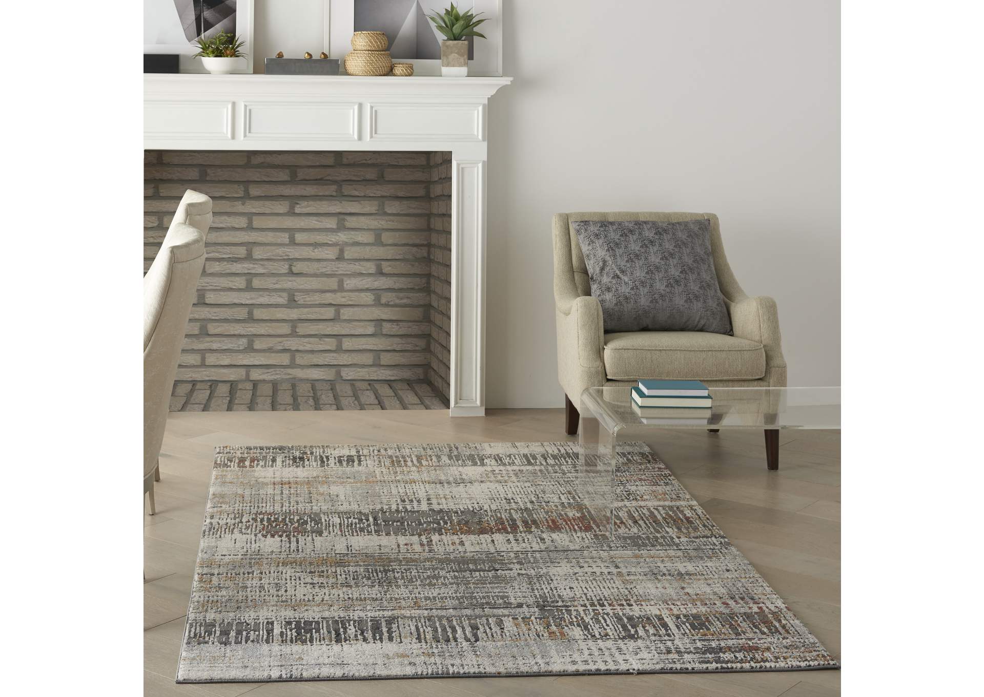 Nourison Tangra 4'x6' Multicolor Area Rug,Nourison