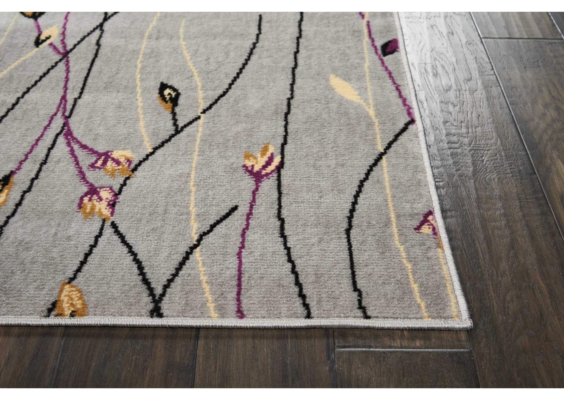 Nourison Grafix GRF15 Grey 8'x10' Large Rug,Nourison