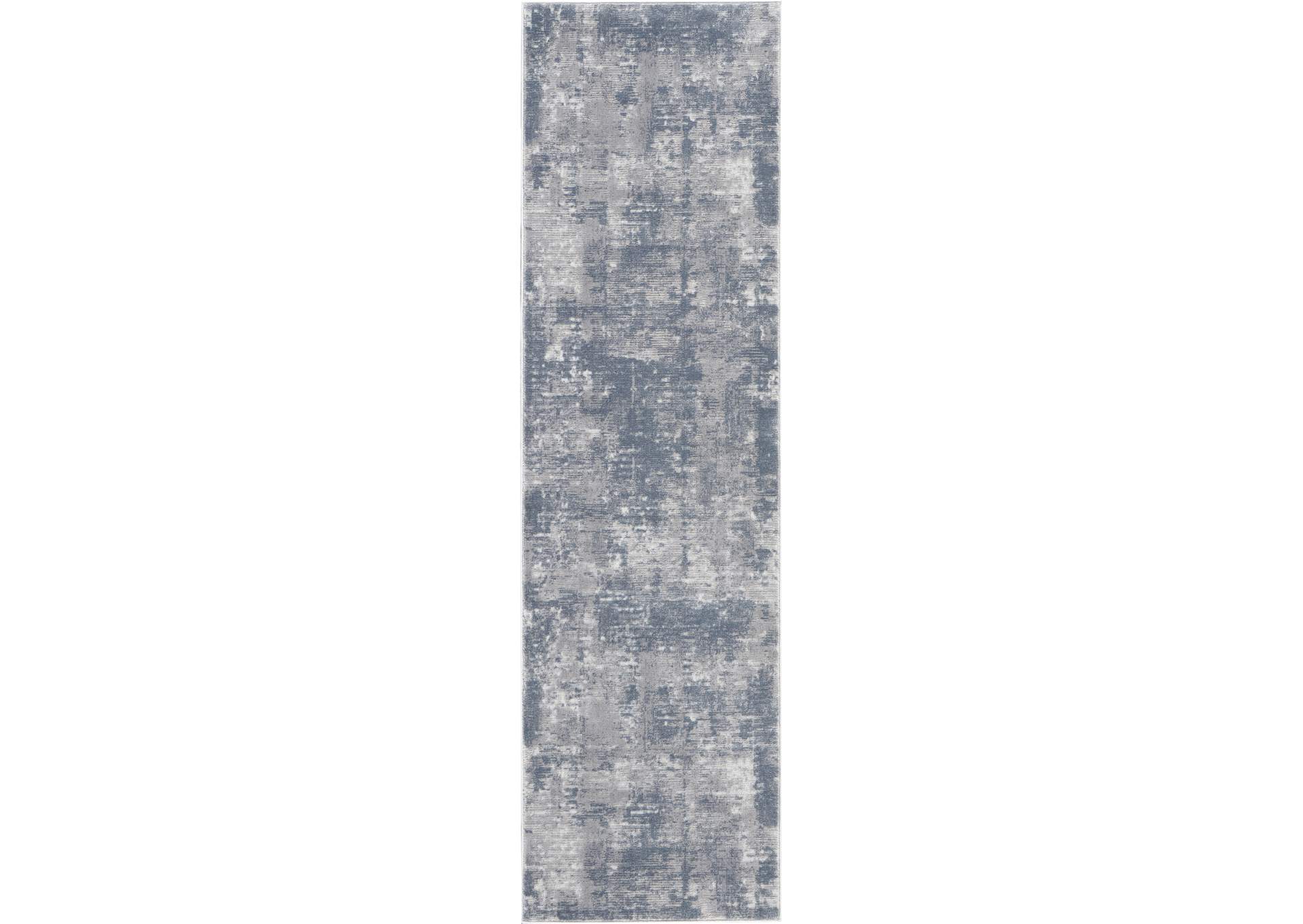 Nourison Rustic Textures RUS05 Grey 8' Runner Hallway Rug,Nourison