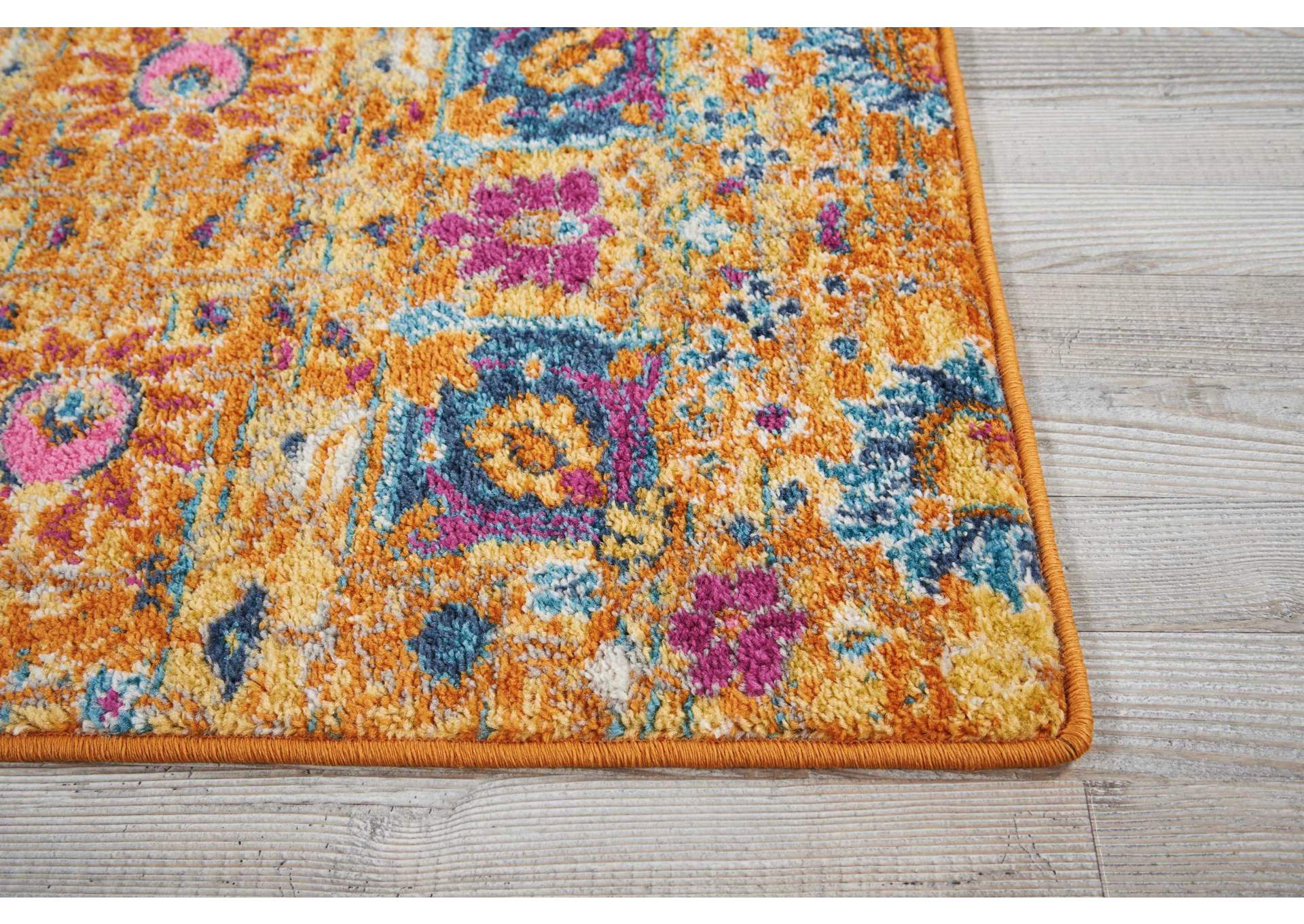 Nourison Passion 2' X 3' Orange Boho Area Rug,Nourison