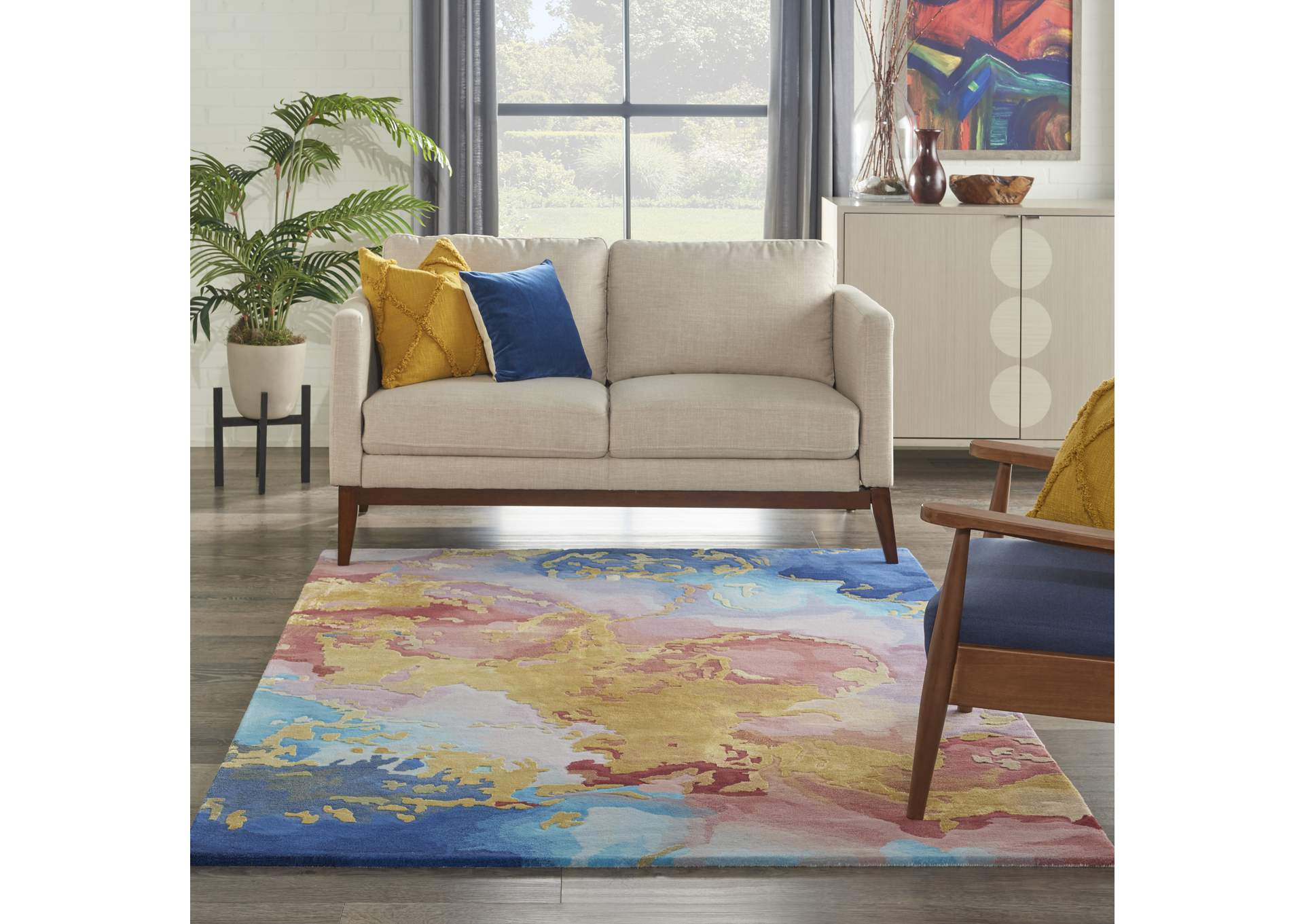 Nourison Prismatic 4'x6' Multicolor Area Rug,Nourison