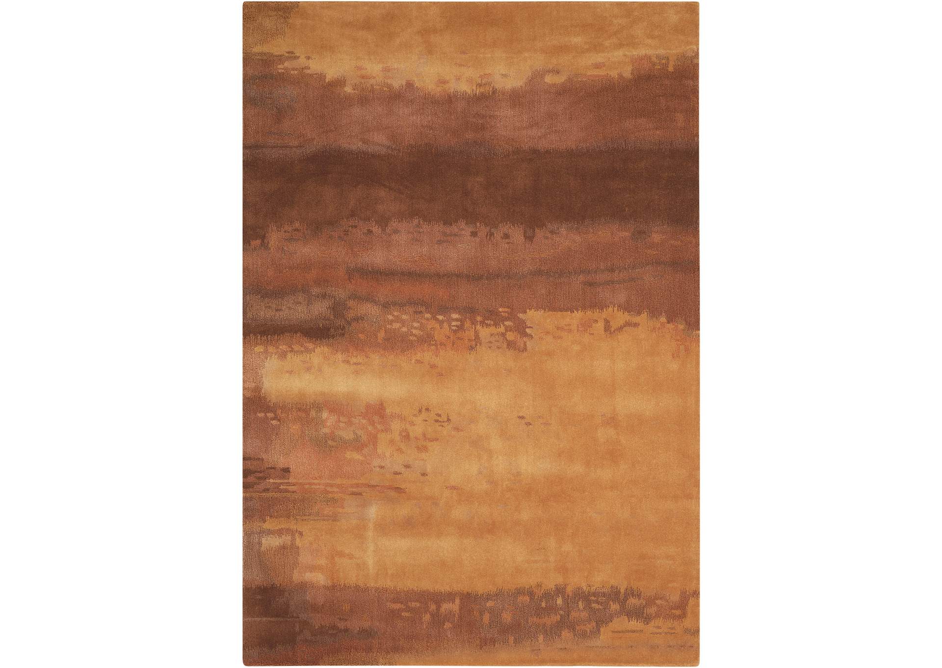 Calvin Klein Home Luster Wash SW09 Brown 4'x6' Area Rug,Nourison
