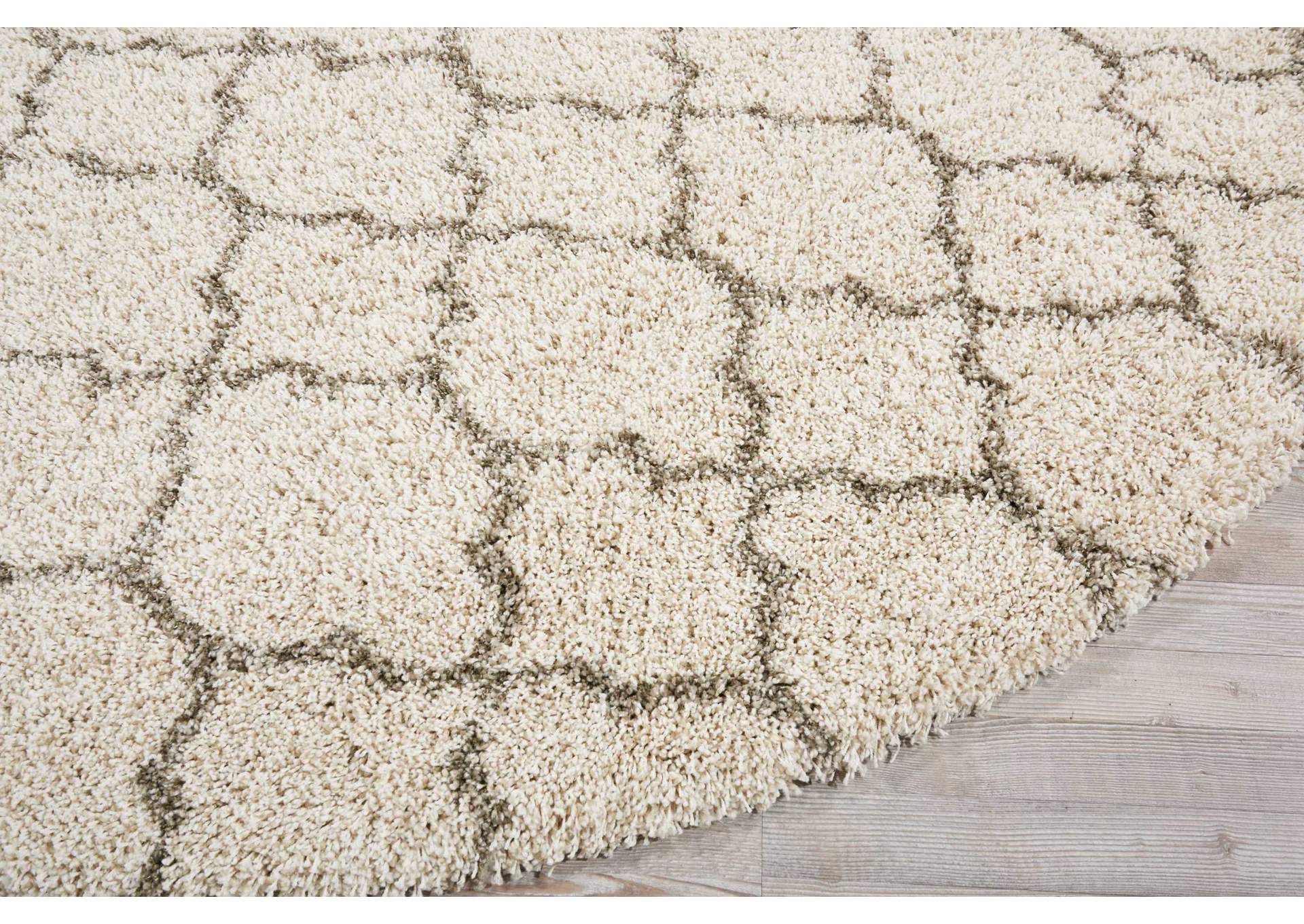 Nourison Amore AMOR2 Beige 8' Round Rug,Nourison
